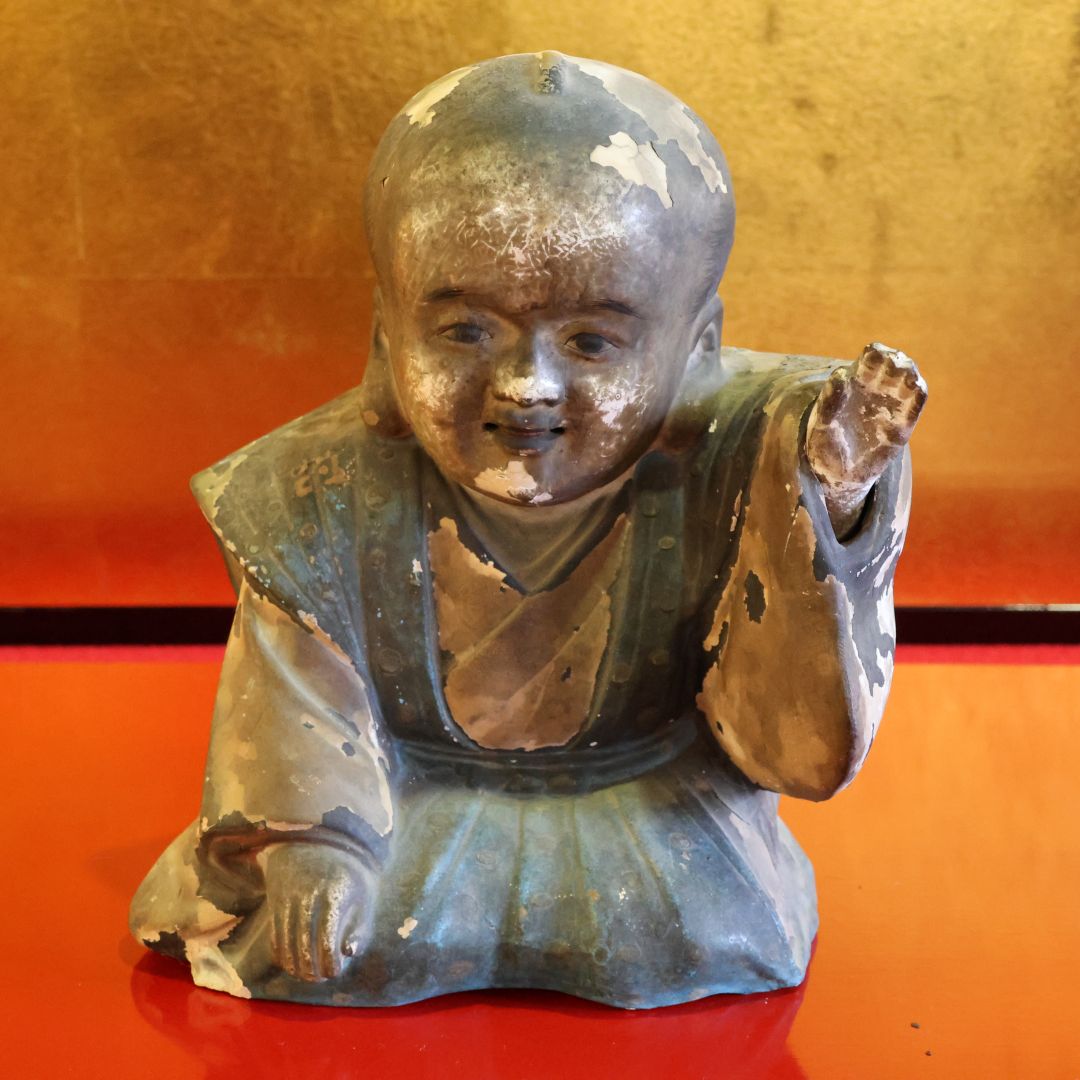 福岡骨董品 福助 土人形 江戸時代作品